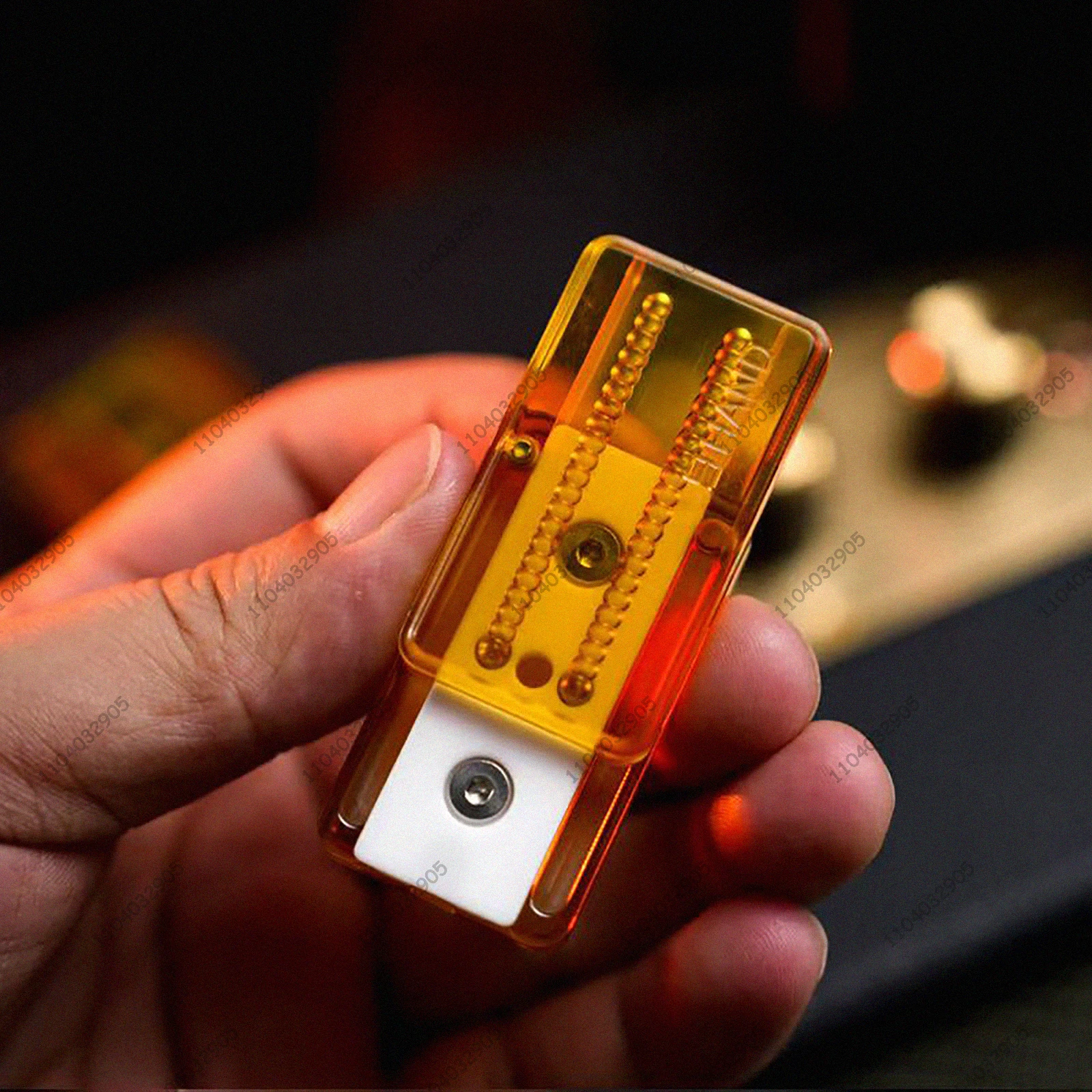 Nove mani DING DING Fidget Slider EDC Toy ADHD Fidget Spinner Card Pusher Voice Connoisseur Fidget Gear Gadget Sollievo dallo stress