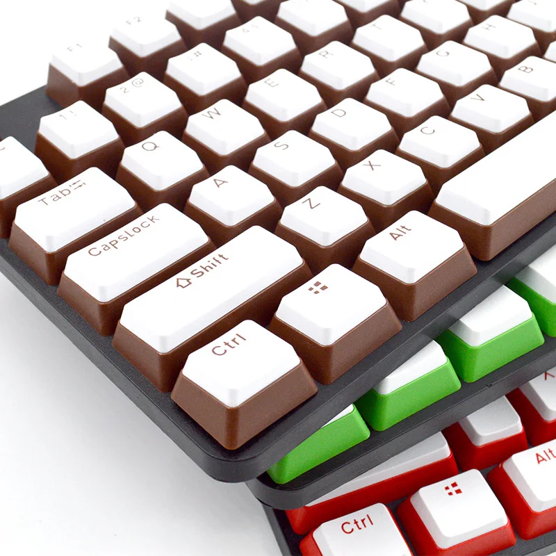 

Two-color double leather milk opaque cream solid color mechanical keyboard keycap wholesale manufacturer