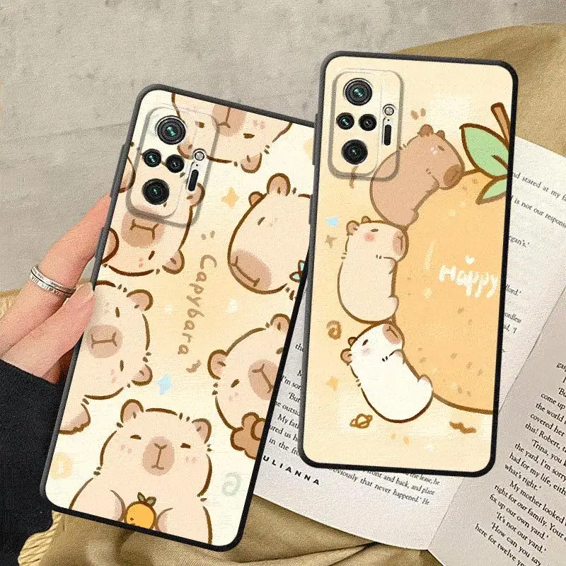 

Cartoon Cute Capybara Phone Phone Case for Redmi Note 10S 12S 11S 9S 9 8 7 12 10 8T 9T 13 Pro 11 Pro 11 Pro Plus TPU Soft Cover