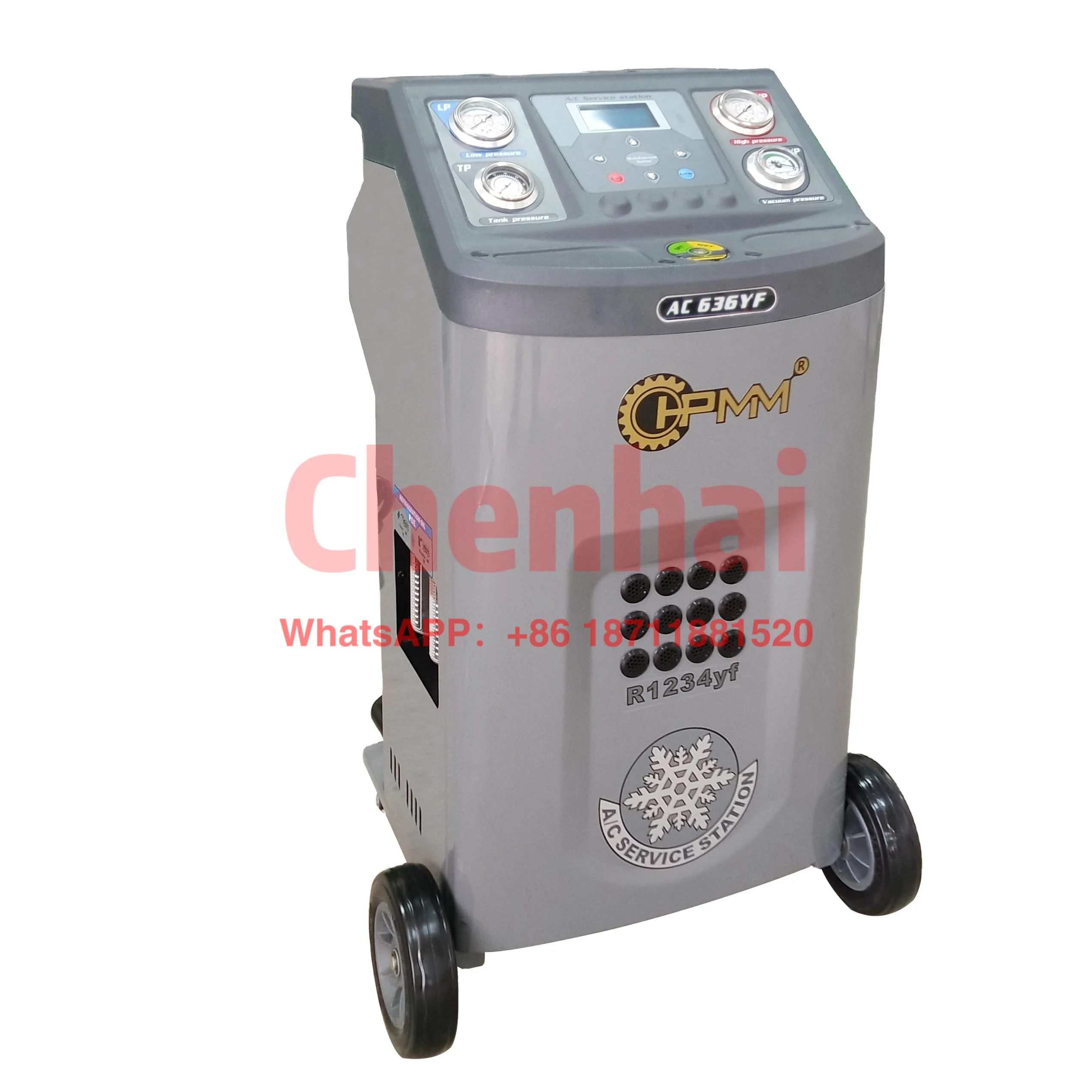 

HPMM fully automatic refrigerant R1234 YF A/C recovery & recharge machine for car repair shop AC636YF