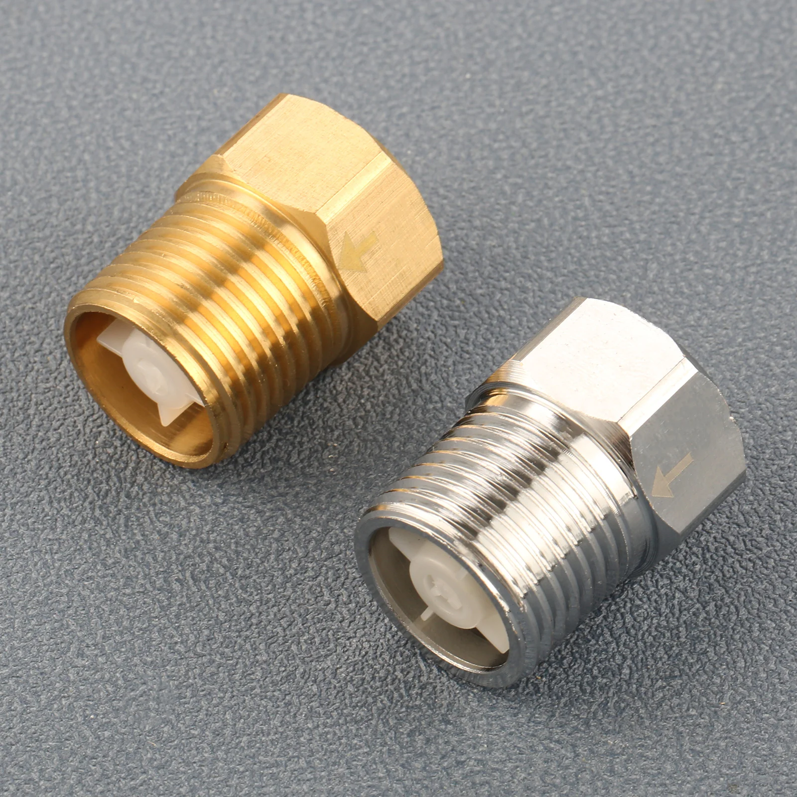 1PC Stainless Steel 1/2-inch Female Thread To Male Thread Check Valve One Way Non-return Valve Water Heater Toilet Water Pipes