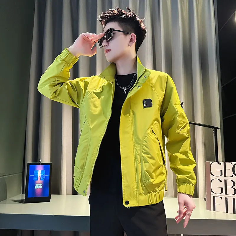 

Мужская повседневная куртка Slim Fit, размеры S-XS, модная, стильная, для весны и осени, на молнии, верхняя одежда