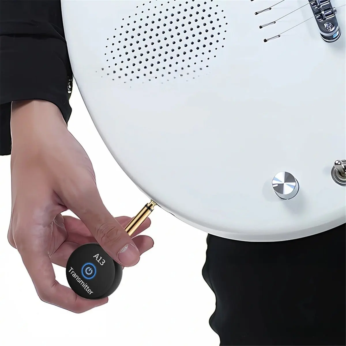 2-in-1 2.4 جيجا هرتز نظام الغيتار اللاسلكي 48 كيلو هرتز الصوت اللاسلكي الغيتار جهاز ريسيفر استقبال وإرسال مكبر صوت الجيتار الكهربائي