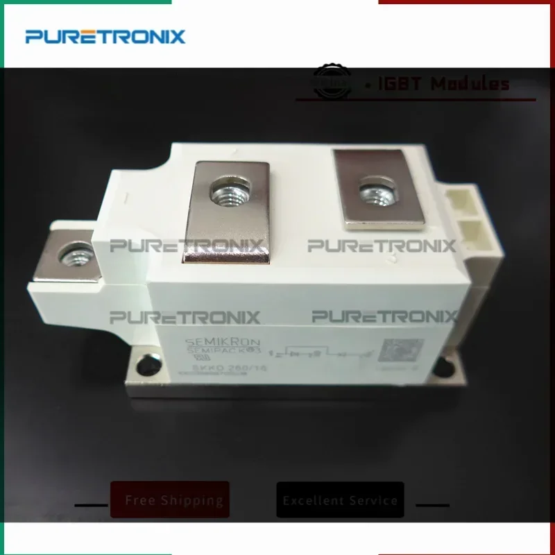 SKKD250/16 SKKD250/14 SKKD250/12 SKKD250/18 SKKD260/16 SKKD260/14 SKKD260/12 SKKD260/18 100% وحدة الثايرستور الأصلية الجديدة