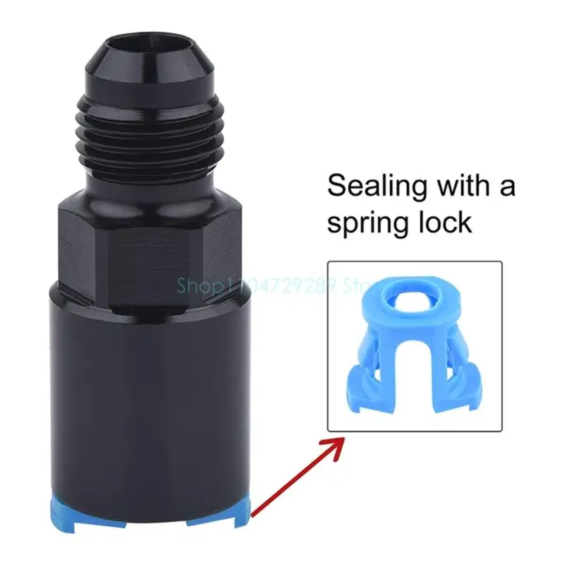 للسيارات دراجة نارية النفط التبريد موصل خرطوم ينتهي المناسب خرطوم زيت نهاية محول 6AN ذكر مضيئة إلى 3/8 "قطع الاتصال السريع #5