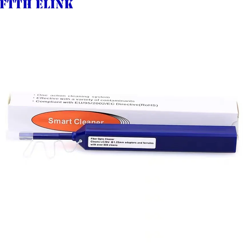 Imagem -05 - Elink-one Click Pen Cleaner lc sc 2.5 mm 1.25 mm Adaptador de Conector de Fibra Óptica Virola Final Limpeza de Rosto Boa Qualidade Pcs