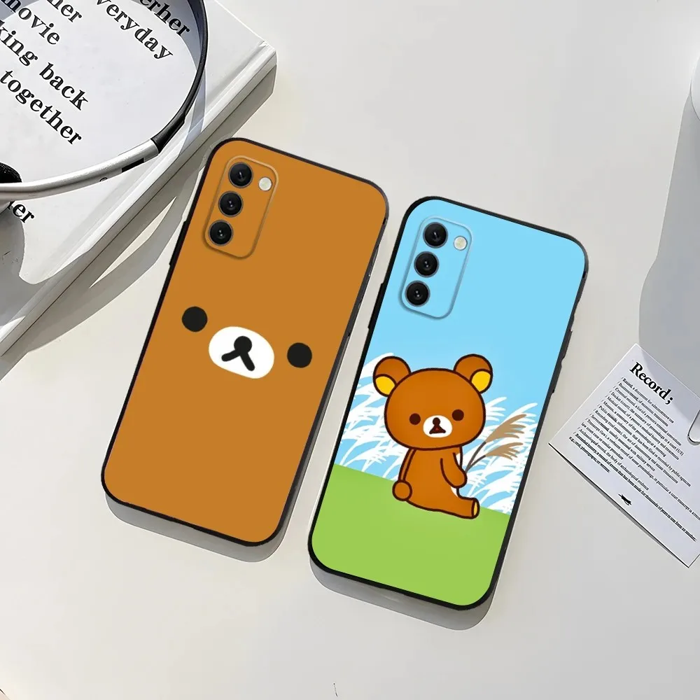 Cute R-Rilakkuma Phone Case For Samsung Galaxy A13,A21s,A22,A31,A32,A52,A53,A71,A80,A91 Soft TPU Protective Cover