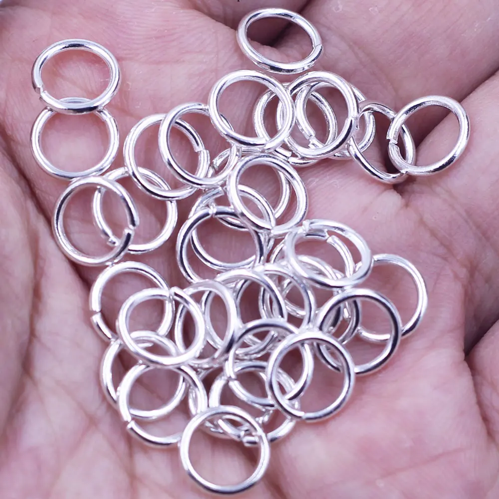 

4500Pcs Silver Plated Open Jump Rings Charms Fashion Jewelry Making Findings Charms 1.2x9mm