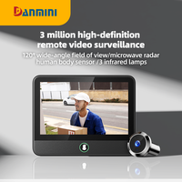 Danmini 4.3-inch HD Color Screen Cart Eye 3 Megapixel Camera APP Remote Control Door Bell With Audio Surveillance Video Intercom