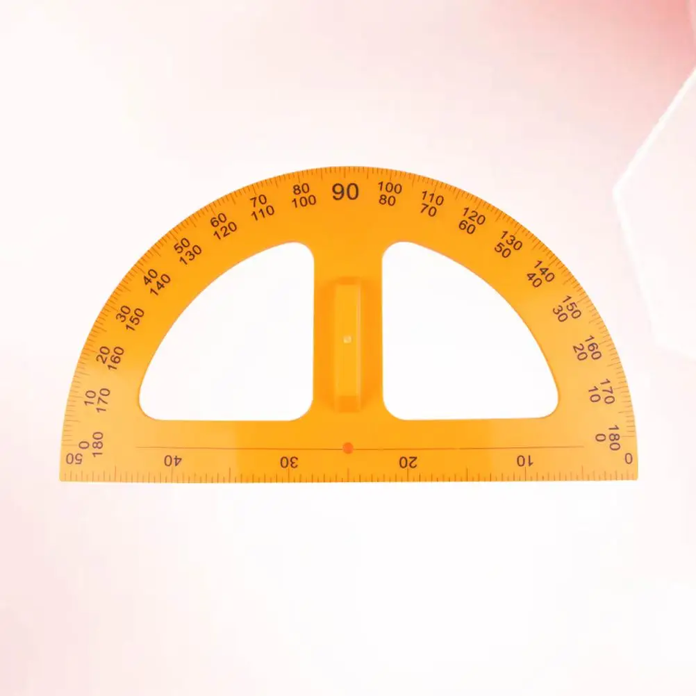 Protractor Ruler Small Size Plastic Precision School Stationery Teaching Aid Drafting Tools Study For Students