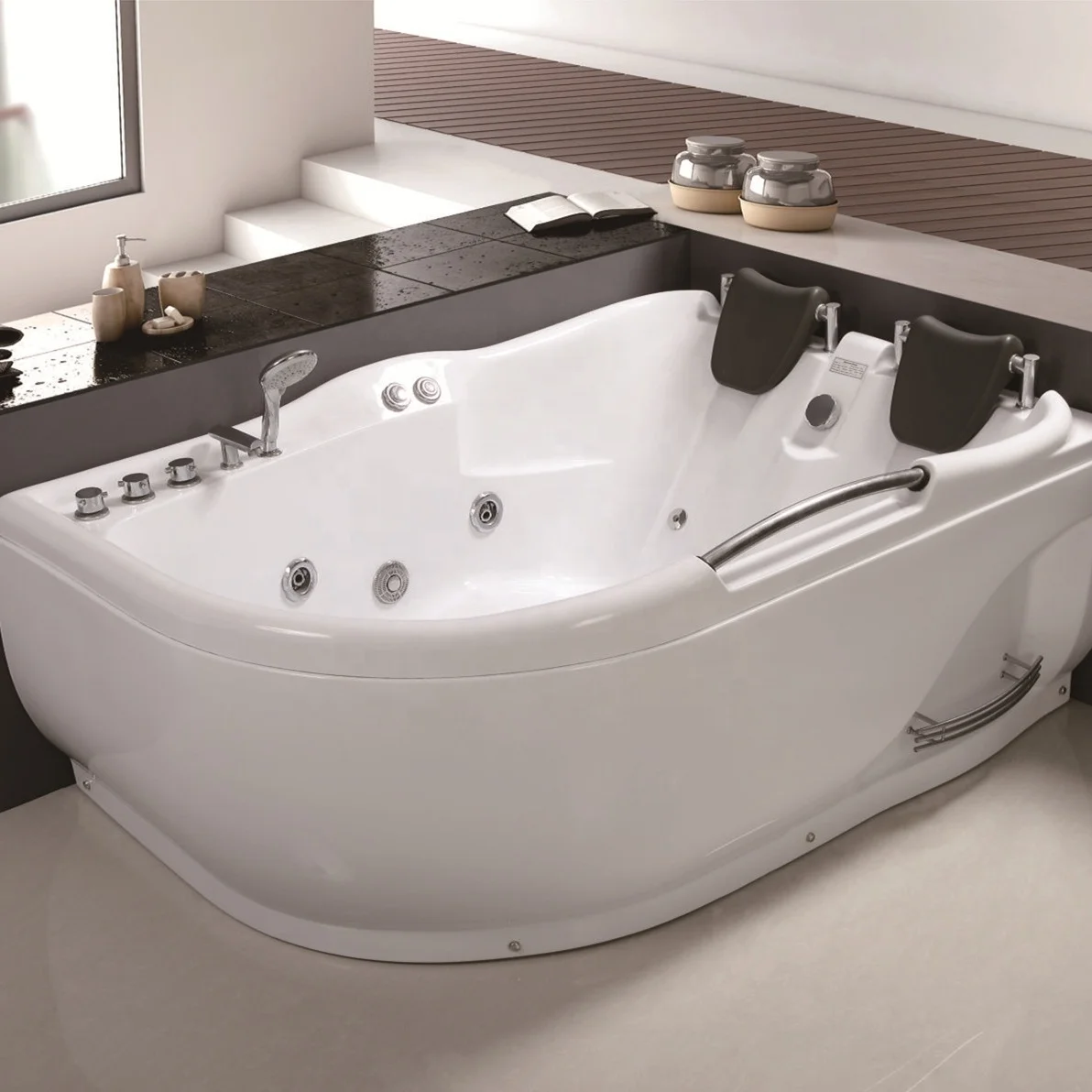 2025 Model ABS Material Massage Bathtub Whirlpool Bathtub For Two People