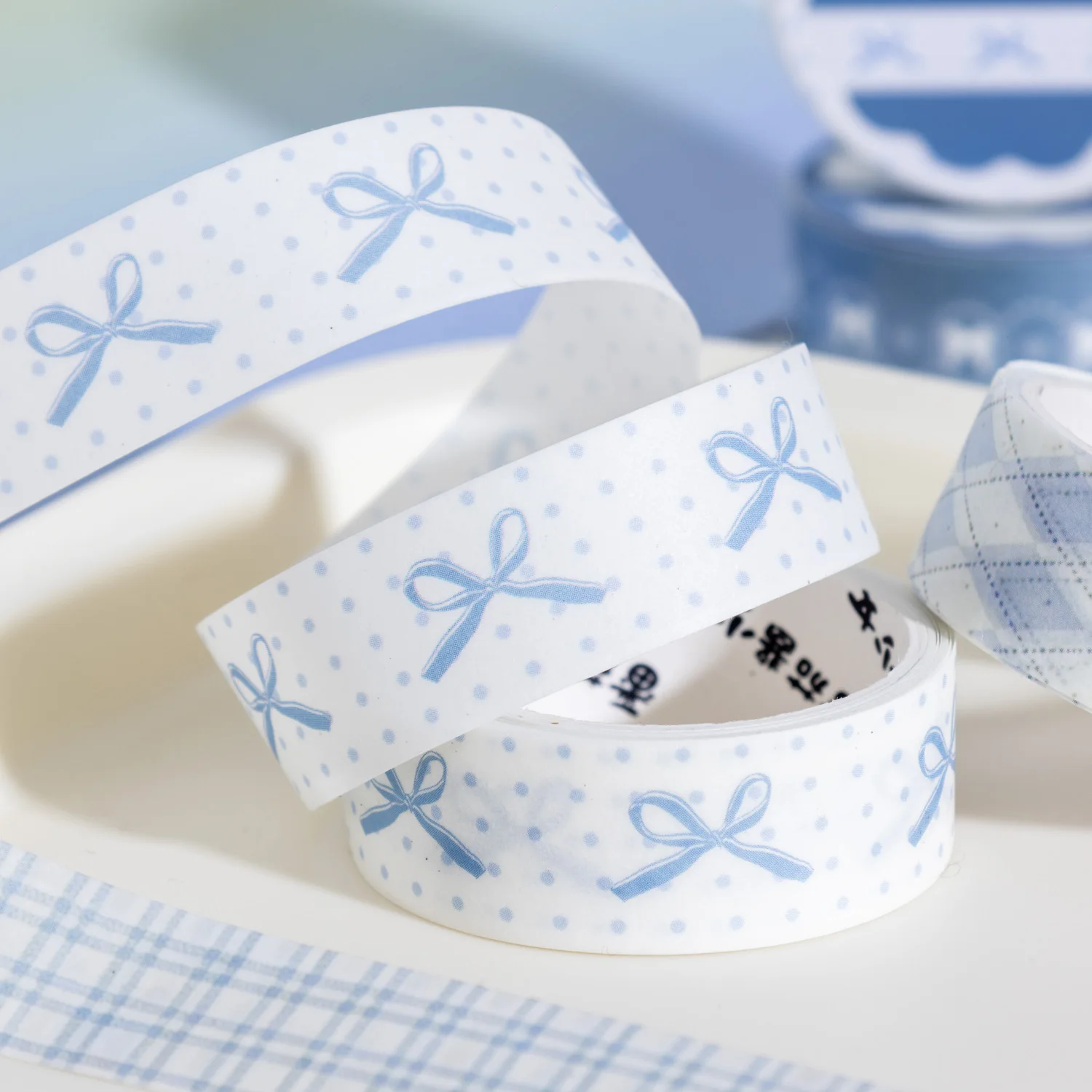 Bow Party Series Vintage Lace Bow Tie Gird Landscape Washi Tape Creative DIY Journal Material Collage Stationery view 3
