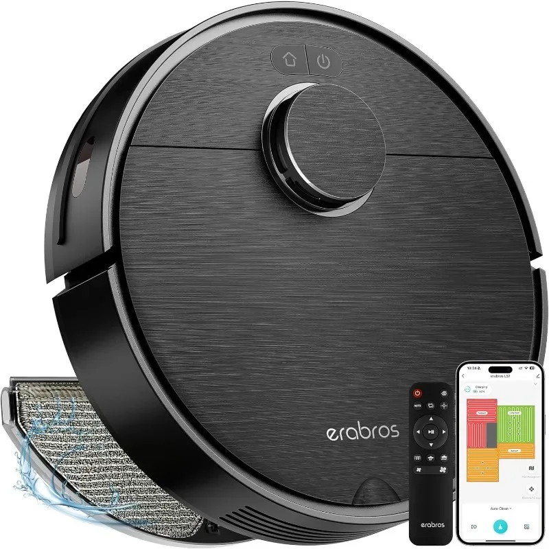 Erabrospro  Robot Vacuum Precise Smart Home  Cleaning Mode,Customized Cleaning,   Home Appliance