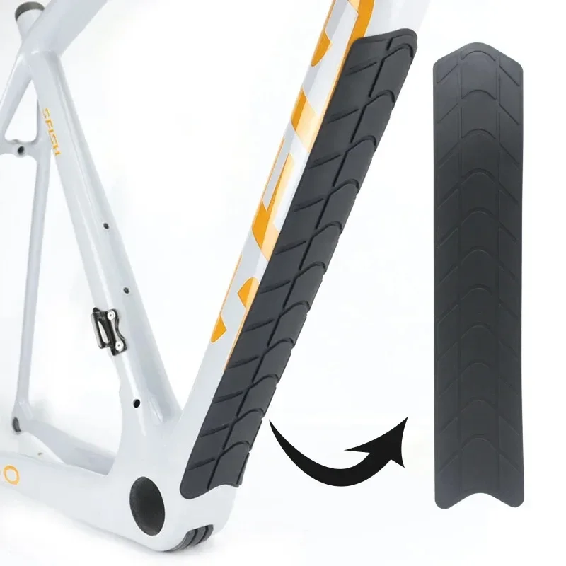 MTB Road Bike Frame Scratch Resistant Sticker Silicone Chain Protector Universal Bicycle Frame Guard for Bicycle Accessories