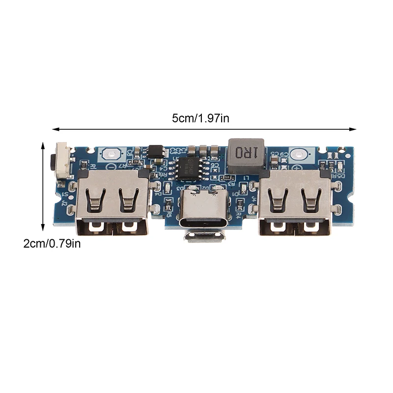 Dual USB Mobile Power Motherboard, EDP2339 Controle Principal, Telefone Power Bank Circuit Board, Luz LED, DIY Acessórios, 5V, 1Pc