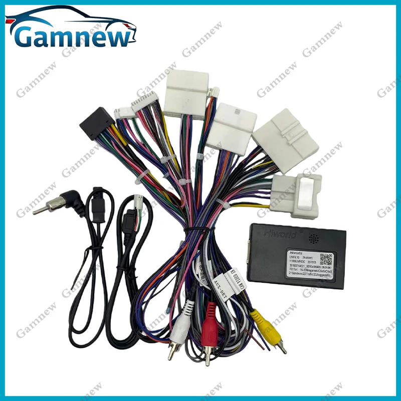 Car 16pin Wiring Harness Adapter Canbus Box Android Radio Power Cable For Renault Scenic Megane GrandTour Koleos Talisman