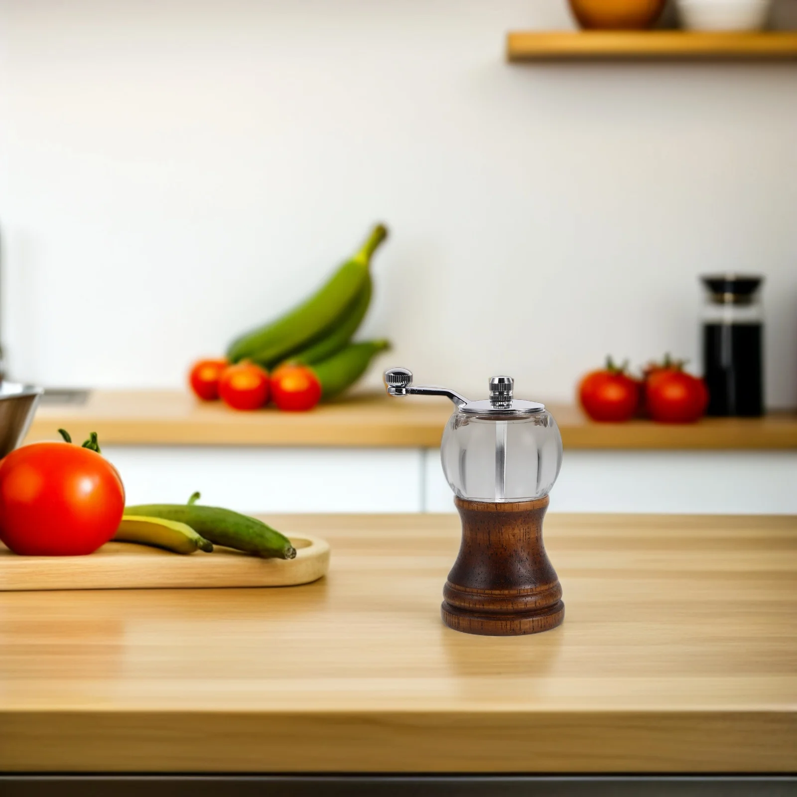 

【】Manual Pepper Grinder Crank Handle Mini Coffee Bean Mill Portable Compact Lightweight Adjustable Grinding Tool For Kitchen