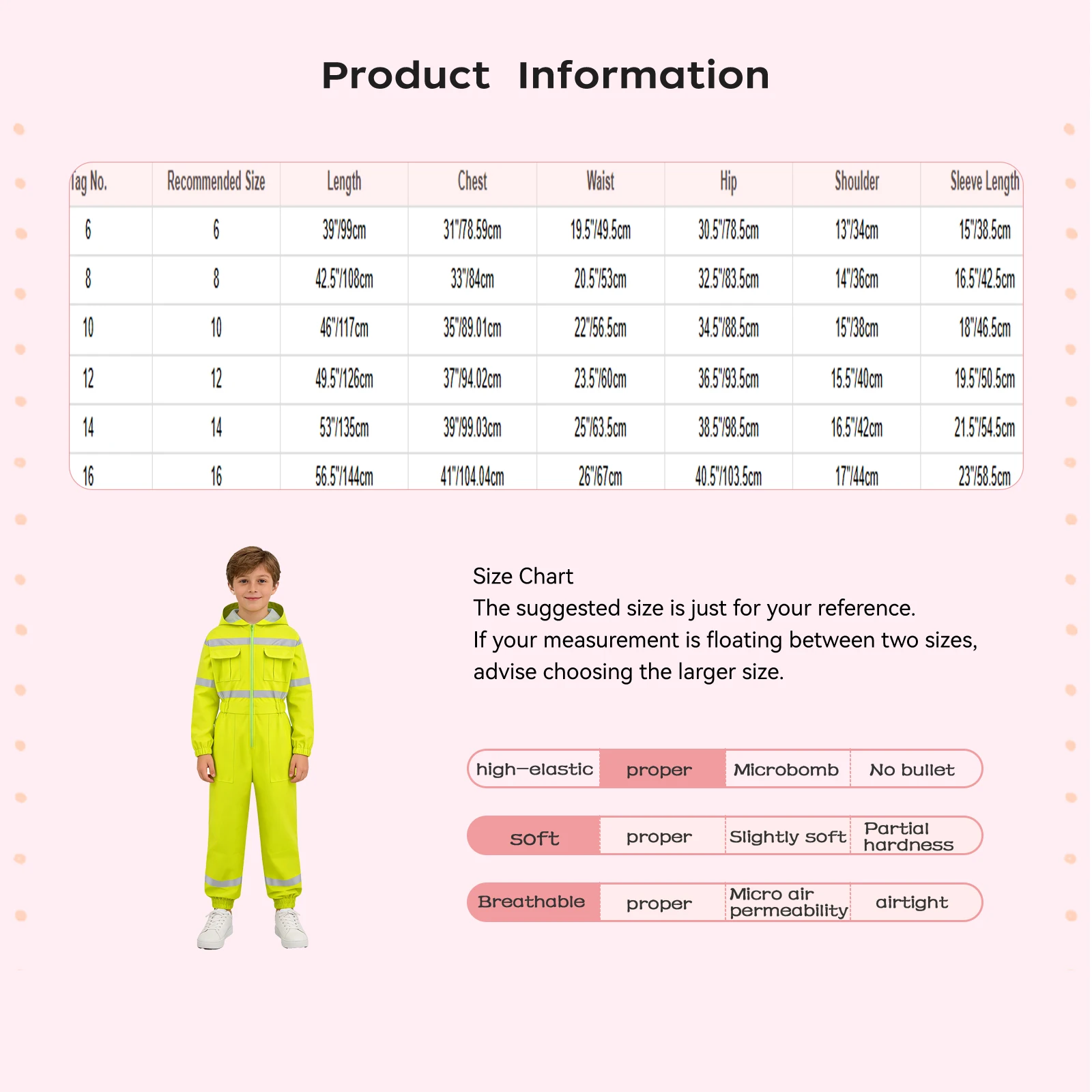 One-Piece Workwear Waterproof Machine Repair Coverall Hooded Jumpsuit for Kids Boys Girls Fishing Outdoor Activities Clothes - view 6