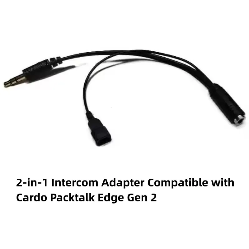 New 2‑in‑1 Intercom Adapter Compatible with Cardo Packtalk Edge Gen 2