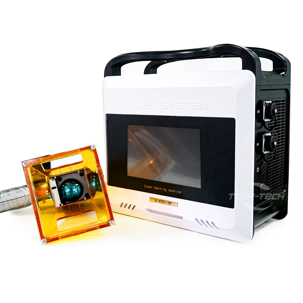 Mini macchina per incisore di fibre intelligente ad alta velocità 20w 30w Macchina per marcatura di fibre portatile portatile per metallo