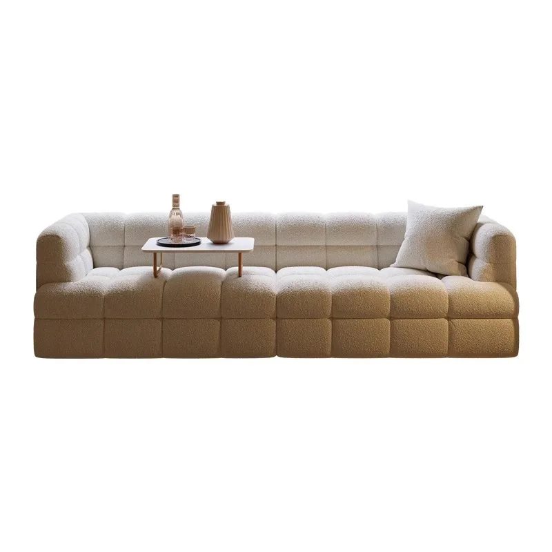 Puff bay window sofa bedroom balcony designer remodeled teddy velvet French minimalist bay window mat
