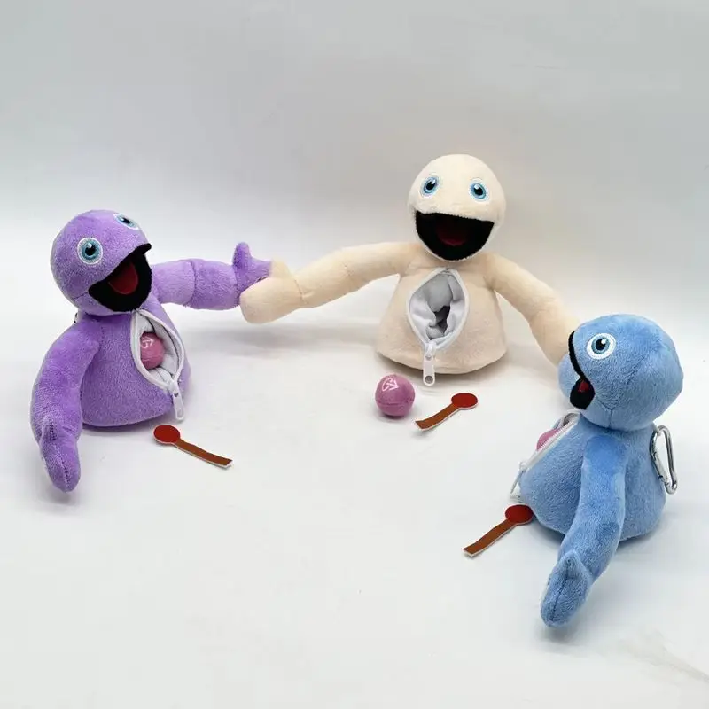 Yeeps: Hide And Seek Plush Dolls Pink Blue Purple Plush Cute Plush Statue Doll Collection Room Decoration Toy Christmas Gifts