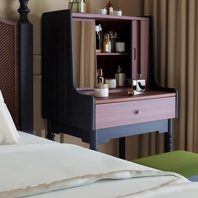

Drawers Storage Vanity Table Makeup Bedroom Cabinet Luxury Mirror Chair Dressing Table Modern Wood Penteadeira Home Furniture