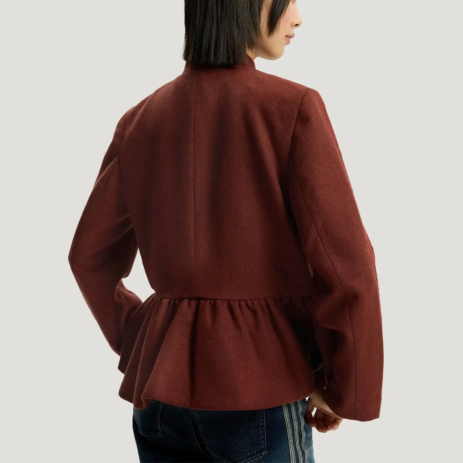 Adidas Oriental Style 100% Genuine Clover Women's Fashionable and New Trendy Waist Cinched Jacket KR5069