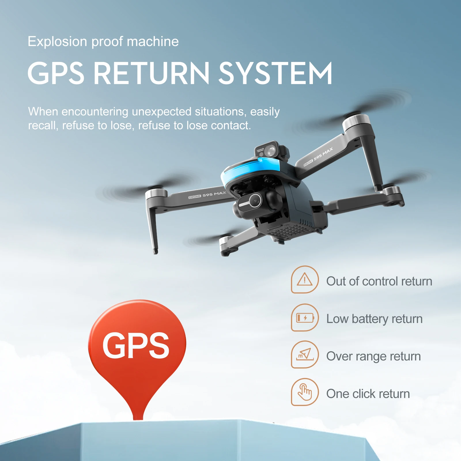 GPS Drone Obstacle Avoidance Drone 4K Professional With HD Camera Wifi 2-Axis Gimbal Foldable Brushless Motor RC Quadcopter