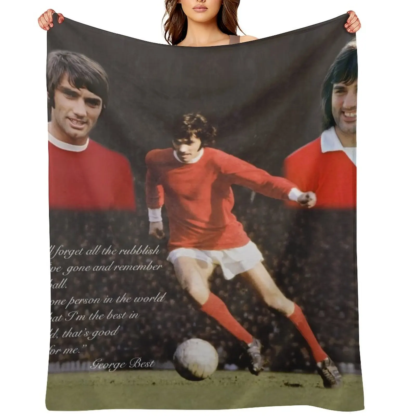 

GEORGE BEST - GENIUS Throw Blanket Thermal Furrys Plush heavy to sleep Blankets