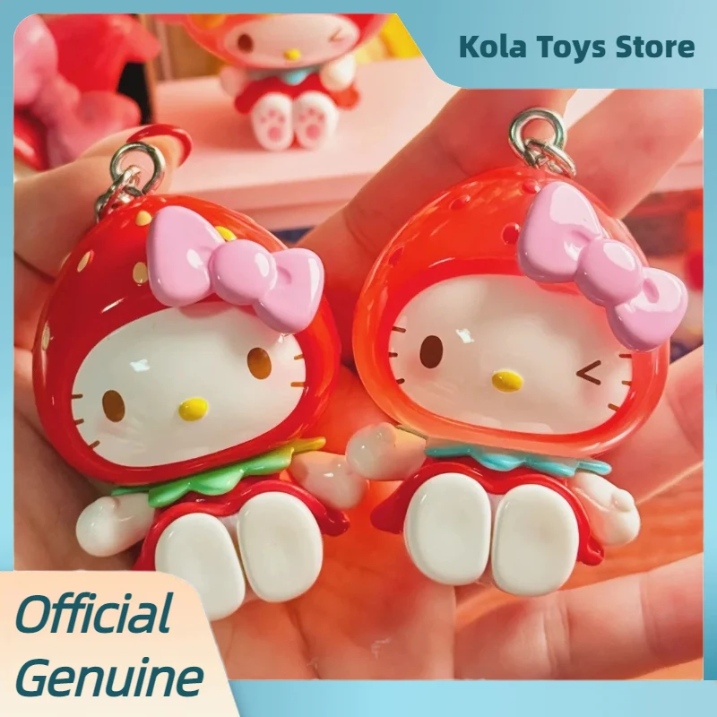 

Toptoy Authentic Sanrio Strawberry Sugar Mini Blind Box Anime Figurine Cute Bag Pendant Keychain Desktop Decor For Collectors