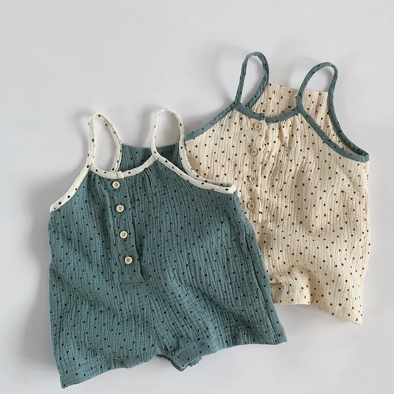Peto con Tirantes para Niñas, Novedad Verano 2026, Mono Floral de Algodón para Niñas Pequeñas, Pantalones Infantiles, Ropa para Bebés 1-4T