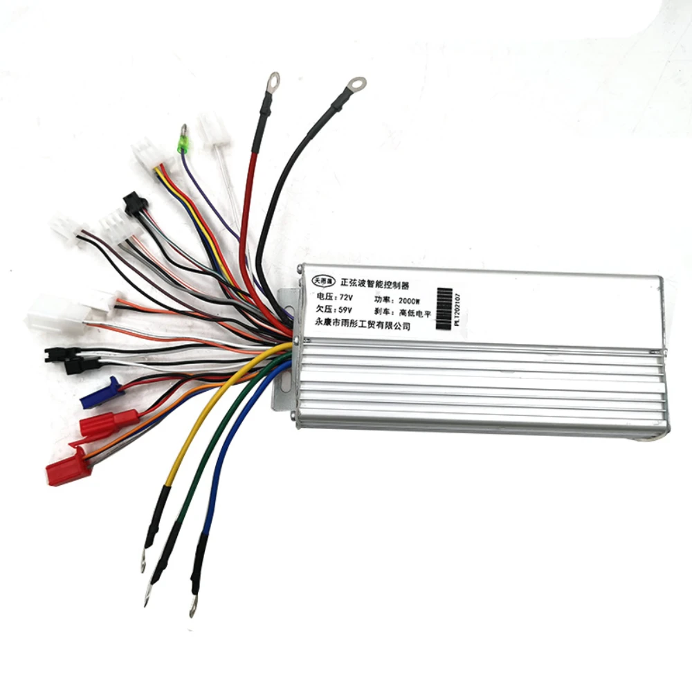 60V 1500W 2000W 72V 2000W Brushless Hub Motor DC Controller BLDC Controller for Citycoco Electric Scooter Tricycle Harleyy