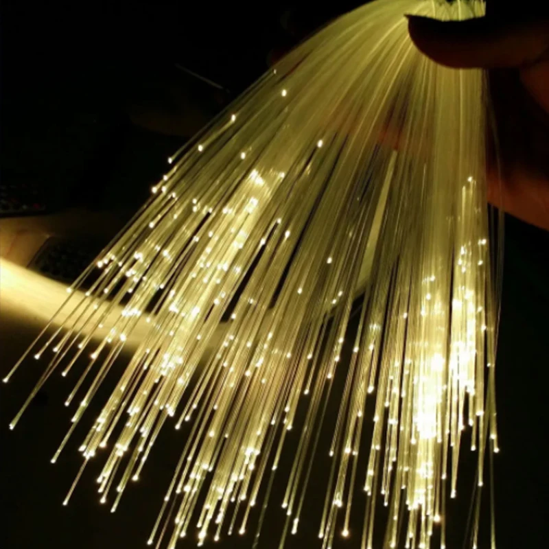 Imagem -02 - End Glow Fiber Optic Light Cabo Cabo de Fibra Óptica para Todos os Tipos Led Light Engine Faça Você Mesmo Starry Sky Decorative Home 24 m 075 mm