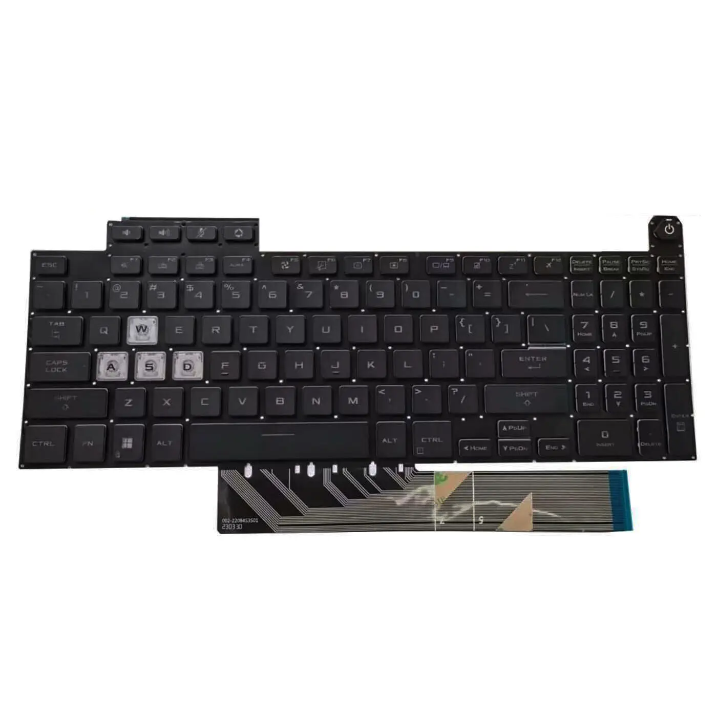 New For Asus TUF Gaming F15 FX517ZC FX517ZE FX517ZM FX517ZR US Keyboard Backlit