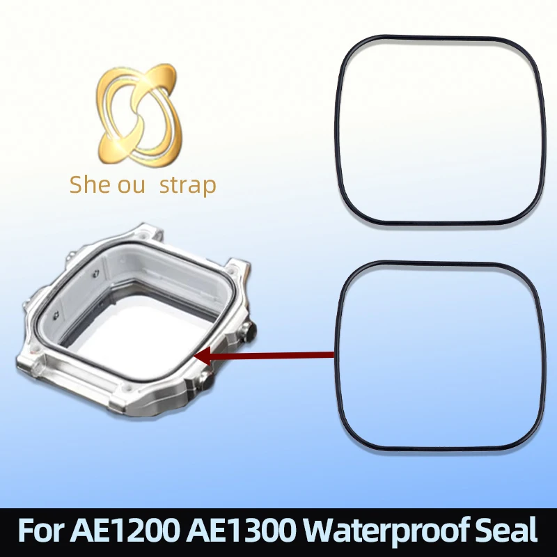 Watch back Cover Waterproof Seal and Translation Change The Anti-collision Bumper For Casio AE1200 AE1300 Rubber Seal for Bottom