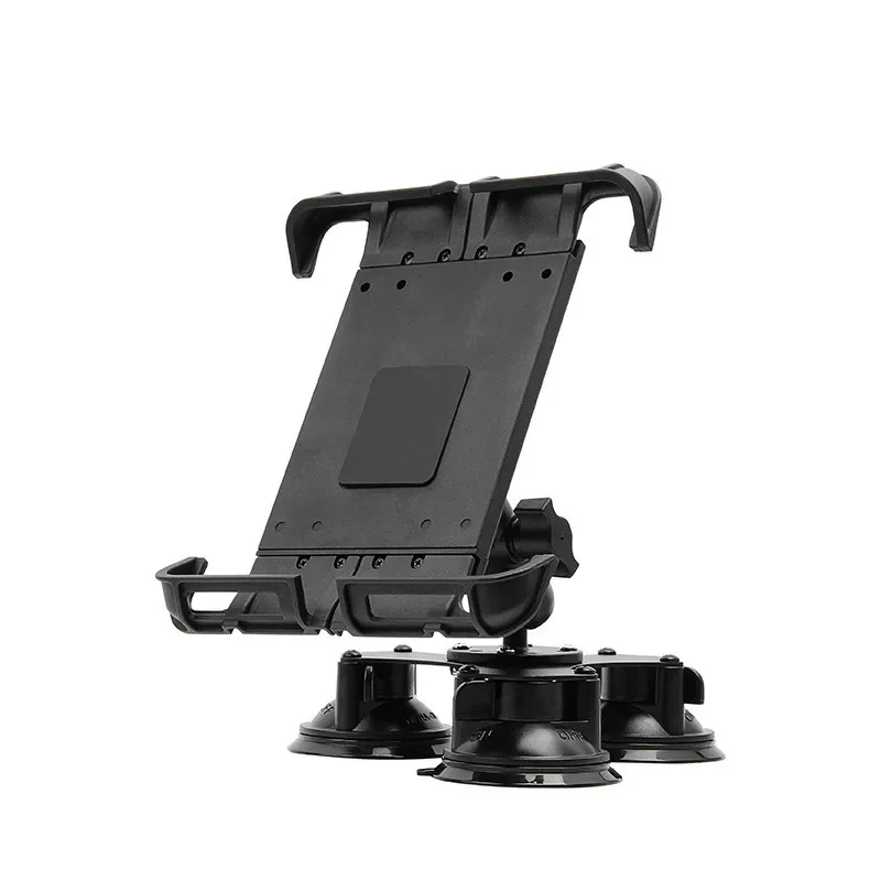 Heavy duty suction cup mount with 1 inch ball head Large Size Tablet PC Holder for 9-11 inch Pads Super Clamp Bracket Anti-shake