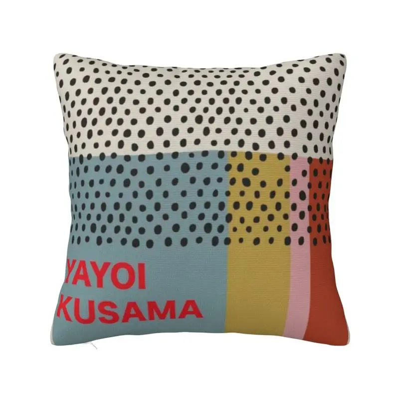 

Luxury Yayoi Kusama Infinity Dots Cushion Cover 45x45cm Soft Pillow Case for Car Square Pillowcase Home Decorative