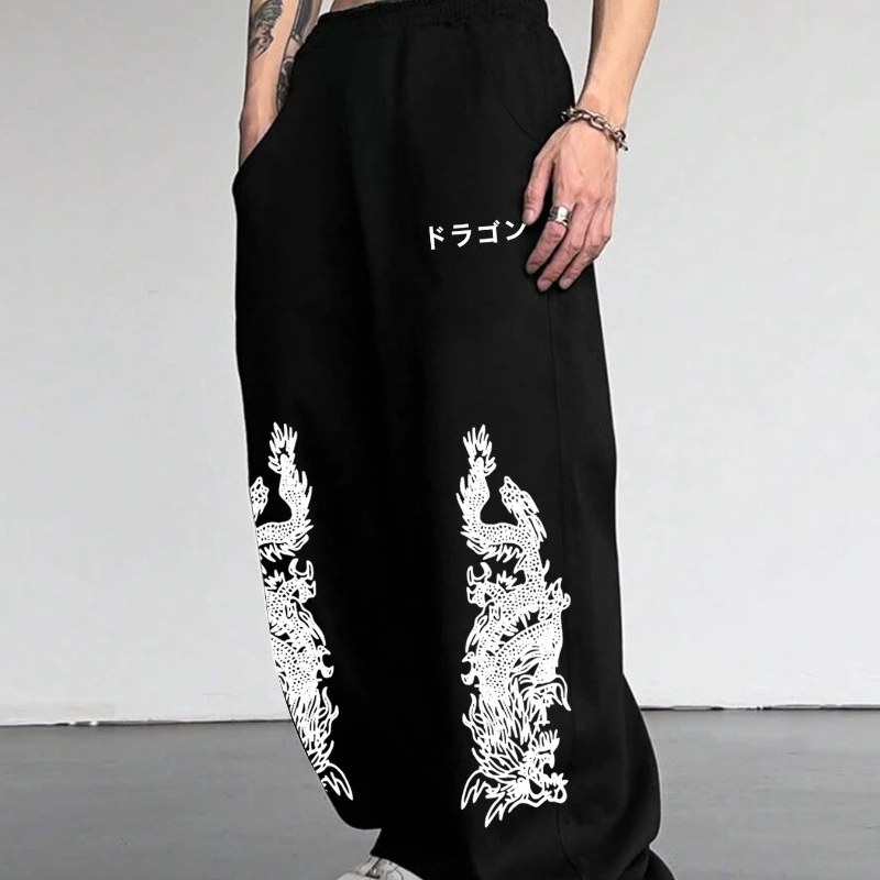 

Gothic-style Men's Casual Sports Jogging Pants and Straight-leg Pants Are Selling Well in Autumn and Winter on Campus