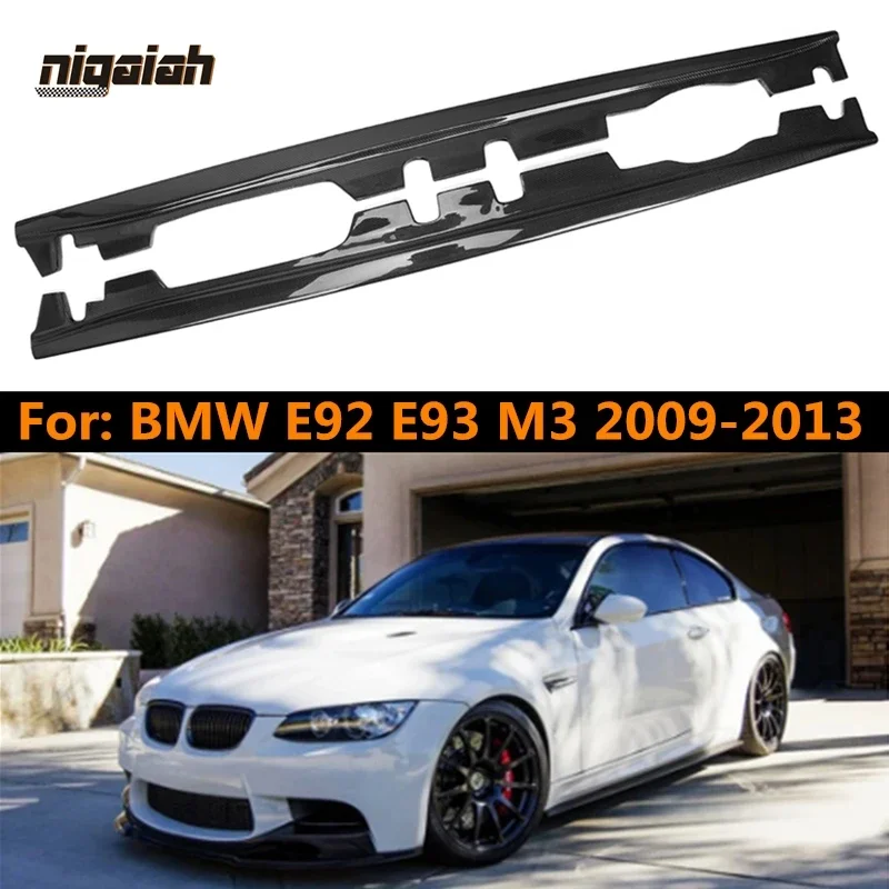 

Real Carbon Fiber Side Skirt Bumper Apron Extension Lips For BMW 3 Series E92 E93 M3 2009-2013 Car Styling