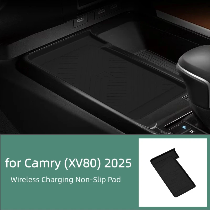 For Toyota Camry XV80 2025 Dashboard Wireless Charger  Silicone Shockproof Dust Cover