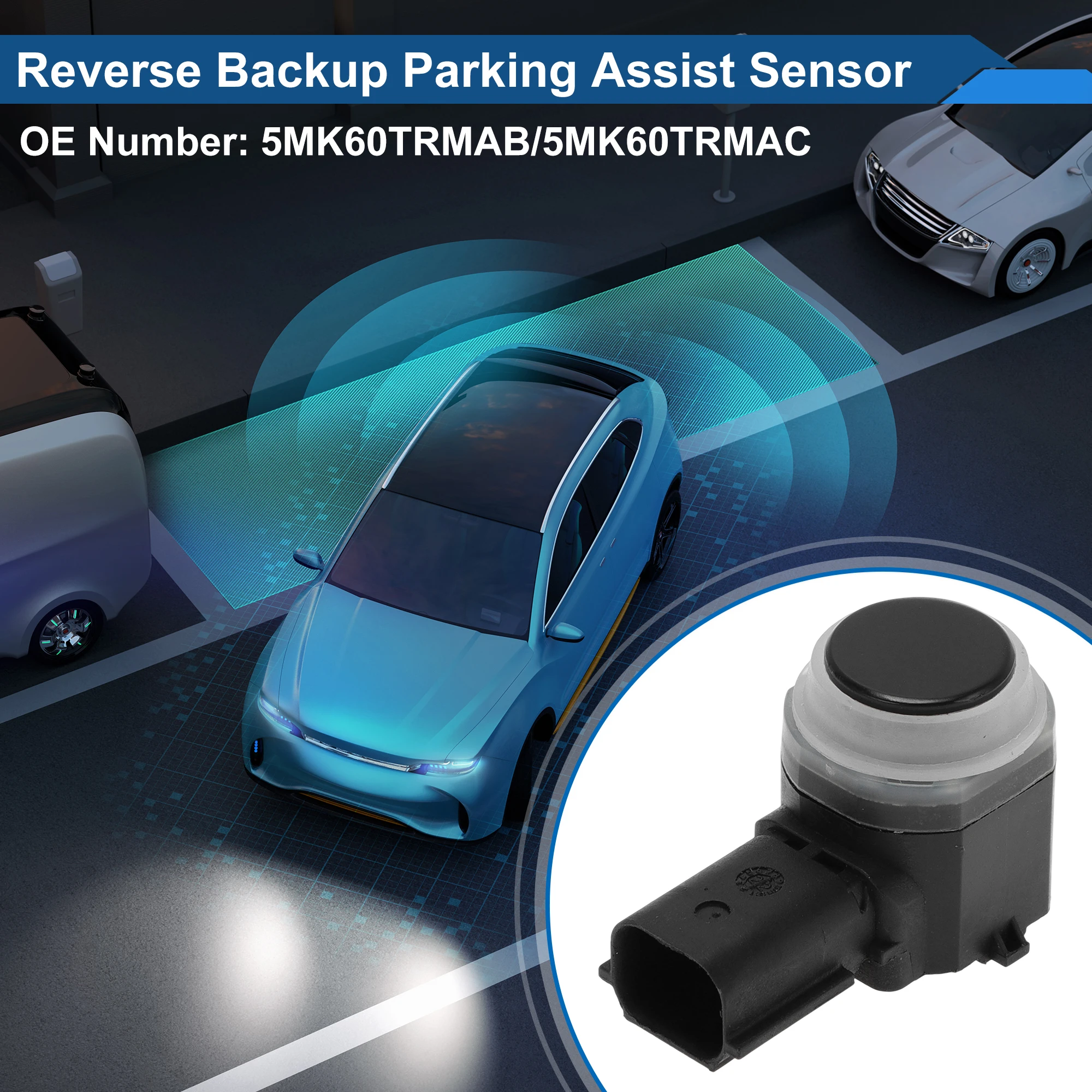 UXCELL No.5MK60TRMAB Reverse Backup Parking Sensor for Dodge Challenger 2015-2017 Black