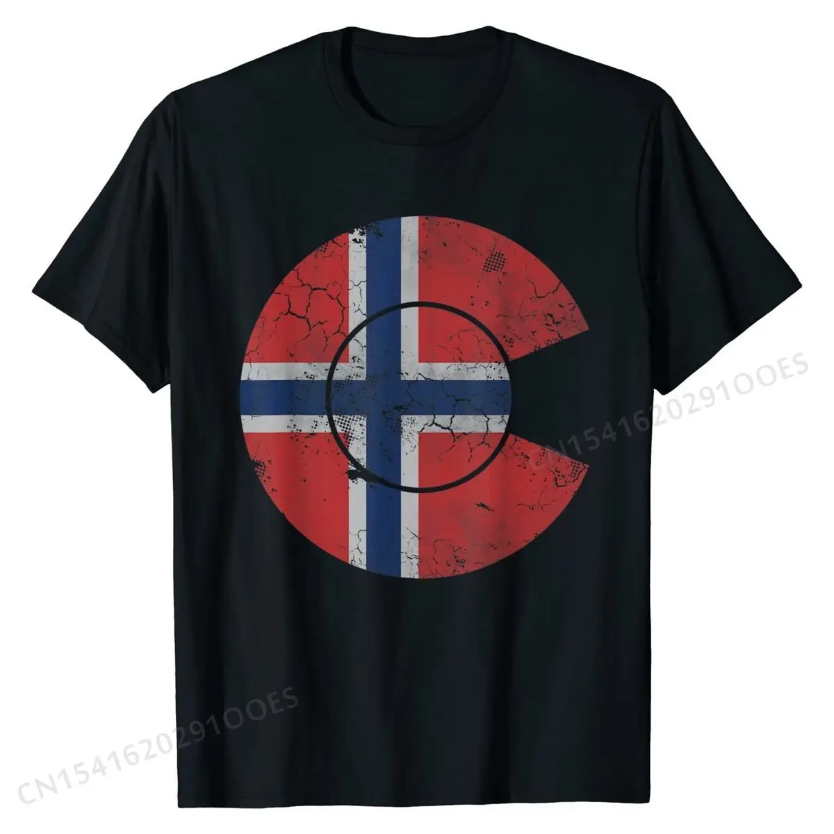 Colorado Norwegian American Norge Norway Flag T-Shirt Gift T Shirt Cotton Student T Shirt Gift Brand New