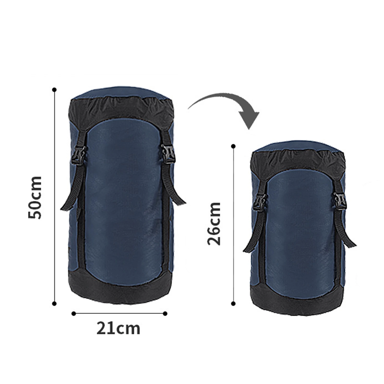 40D Nylon Compression Stuff Sack Storage Pack Outdoor Sleeping Bag Ultralight Carry Bag Travel Camping Gears S/M/ L/ XL