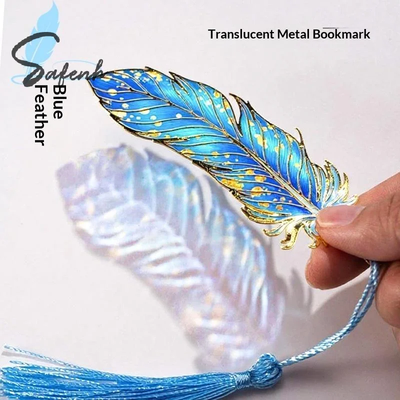Retro Feather Metal Bookmark Book Accessories Marque Page Bookmark Separador Cute Stationery Marcapaginas Bookmarks