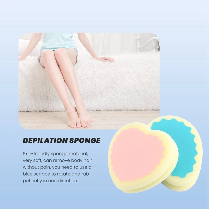 Popular Magic Painless Hair Removal Depilation Sponge Pad For Remove Facial Leg Arm Body Hair Removal Tool Epilator