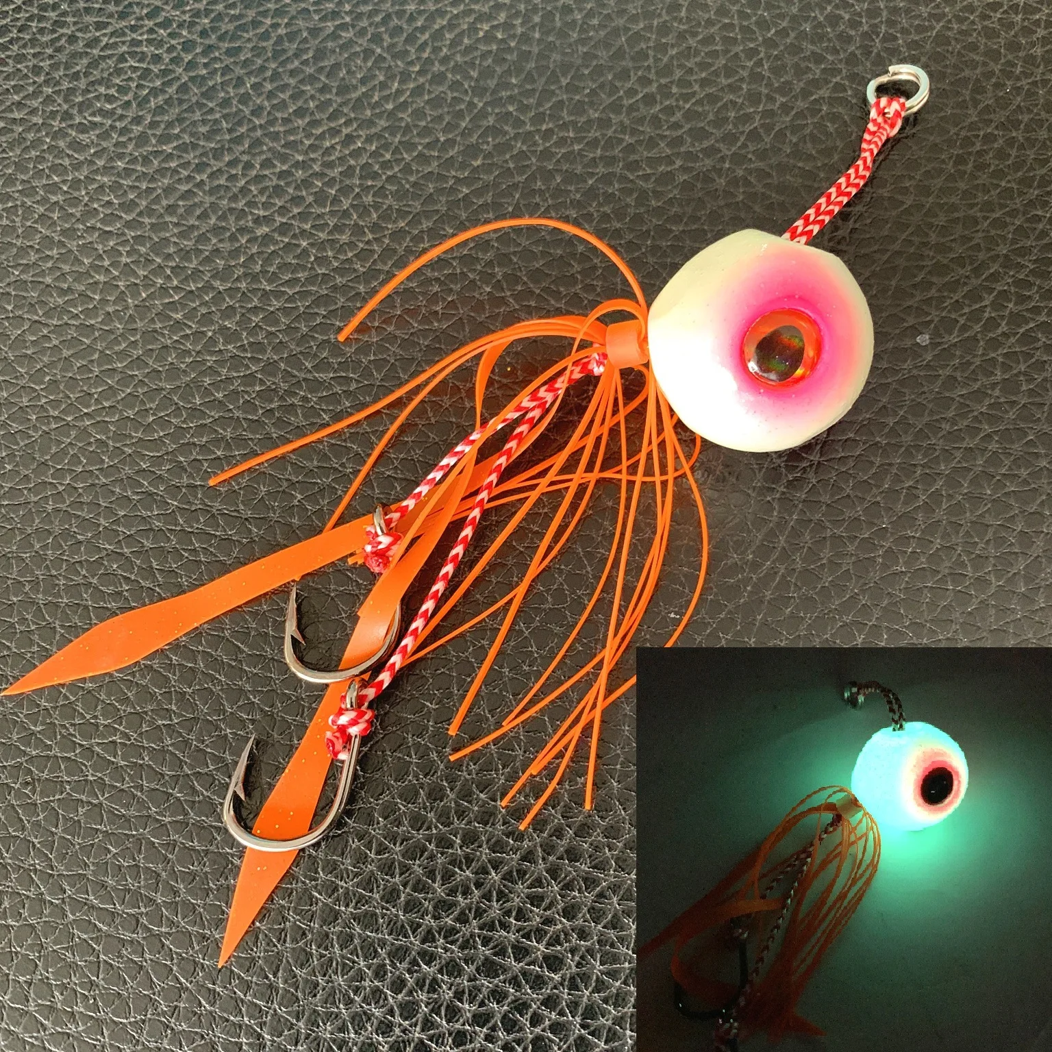 200g/180g/150g/120g/100g/80g/60g tenya Glow luminoso Kabura Pesca Slider Snapper/Sea bream Jig head con gonna jigging lure
