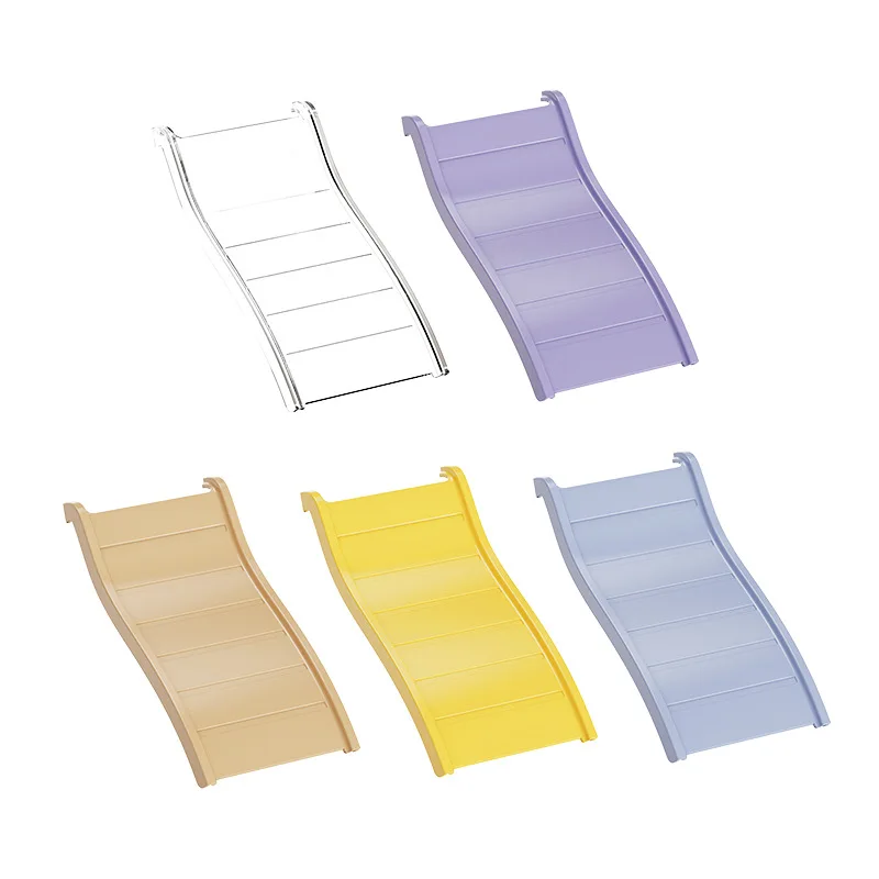 

Радужная рампа для восхождения хомяков, прозрачная игрушка-платформа для клеток для хомяков, легко подключается, чистится, интерактивное украшение для домашних животных