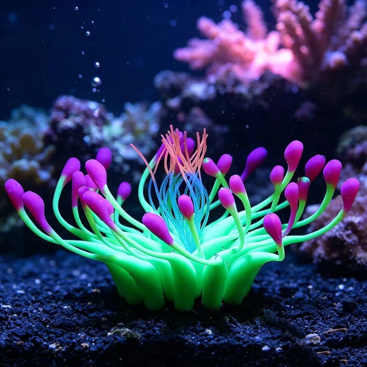 Simulation Aquatic Elegance Coral Fluorescent Silicone Water Grass Fish Tank Landscape Aquarium Landscaping Home Decor