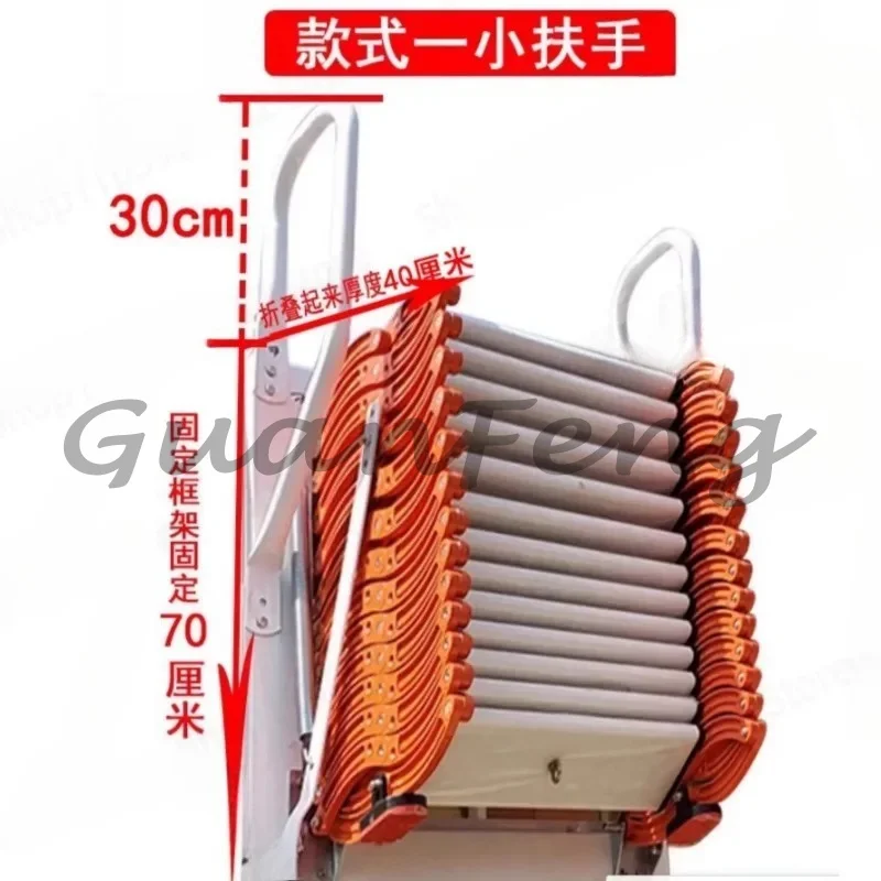 Attair telescopic ladders are foldable, heavy-duty attic staircases